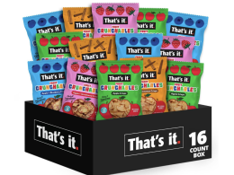 That's it. Fruit Crunchables Variety Pack, Fruit Snacks for Kids, 100% Fruit Crisps, Plant-Based, Non-GMO, Gluten-Free, No Sugar Added (16 Pack)